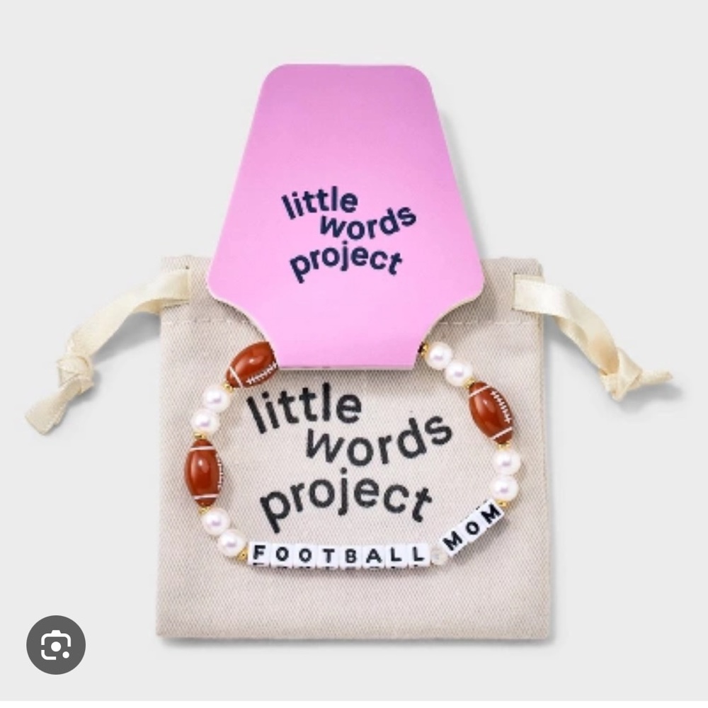 NWT Little Words Project Football Mom Bracelet Gifts Stocking Stuffer Handmade